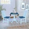 International Concepts Round 42 in. Dual Drop Leaf Dining Table with 2 Slat Back Chairs - 3 Piece Dining Set, 42 in W K05-42DP-C13P - alternate 2